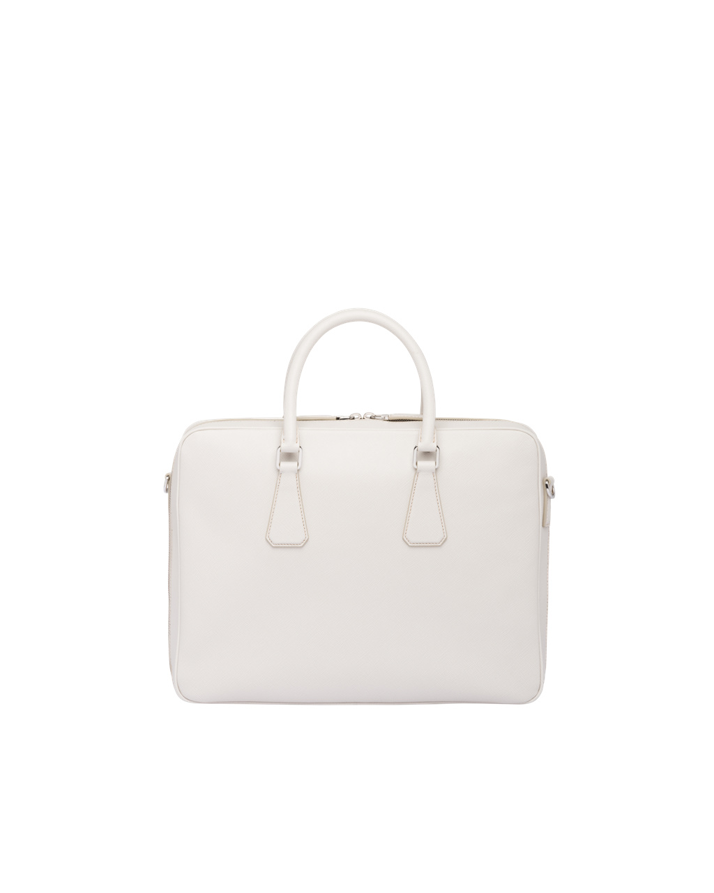 Prada Saffiano Leather Work Bag Chalk White | 1940IFUQG