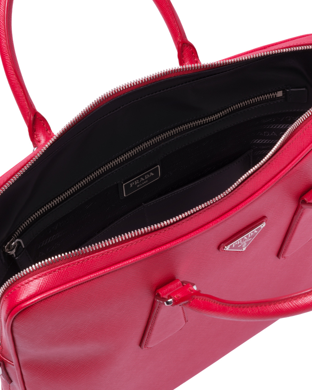 Prada Saffiano Leather Work Bag Fiery Red | 1390WTZVC