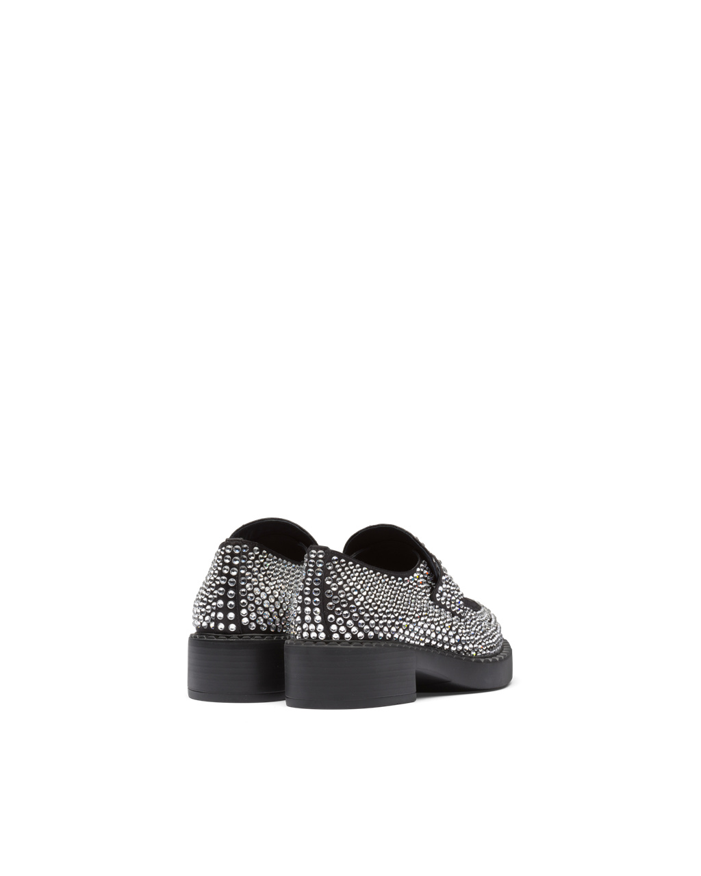 Prada Satin Loafers With Crystals Crystal | 2846IUVSR