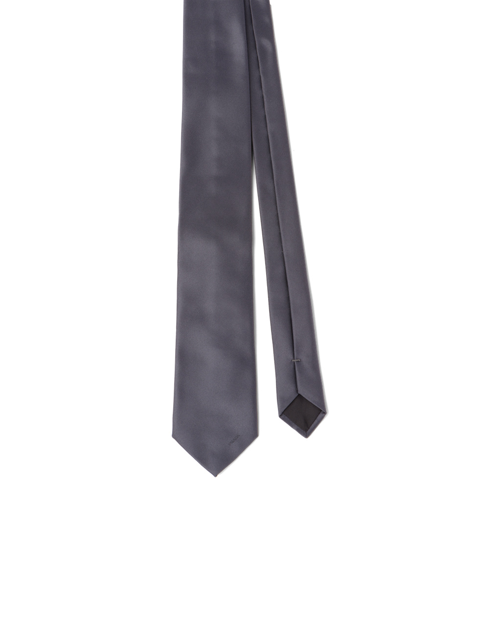 Prada Satin Tie Smoky Gray | 7896NKMQE