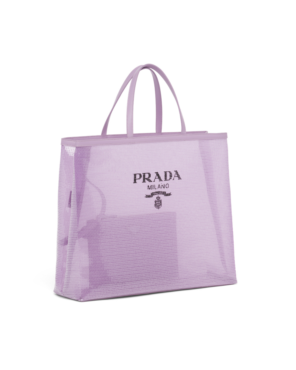 Prada Sequined Mesh Tote Bag Lily | 7580KMUER