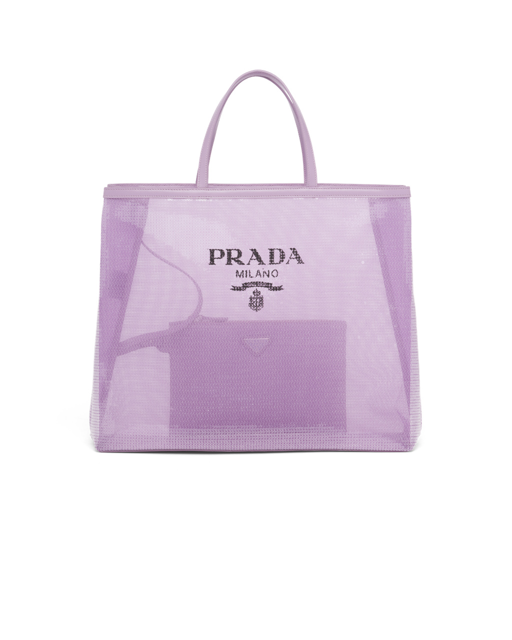 Prada Sequined Mesh Tote Bag Lily | 7580KMUER