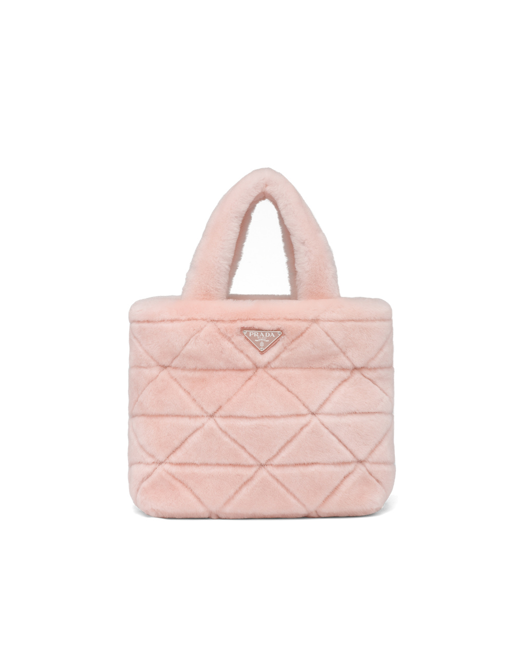 Prada Shearling Tote Orchid Pink | 8537BYKGA