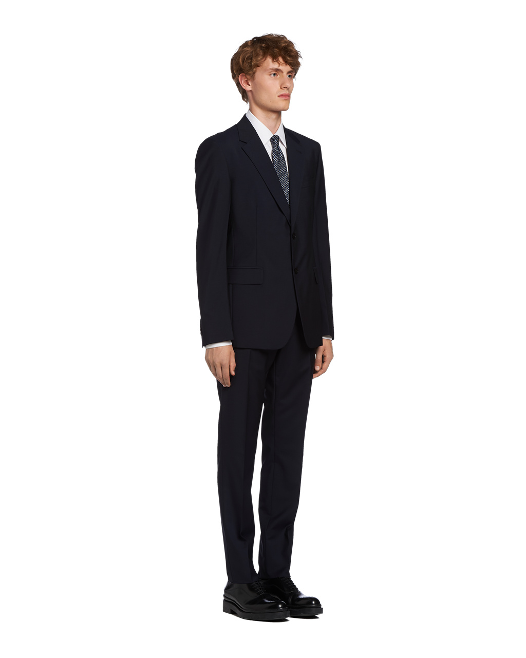 Prada Single Breasted Wool And Mohair Suit Navy | 5389ULXYT