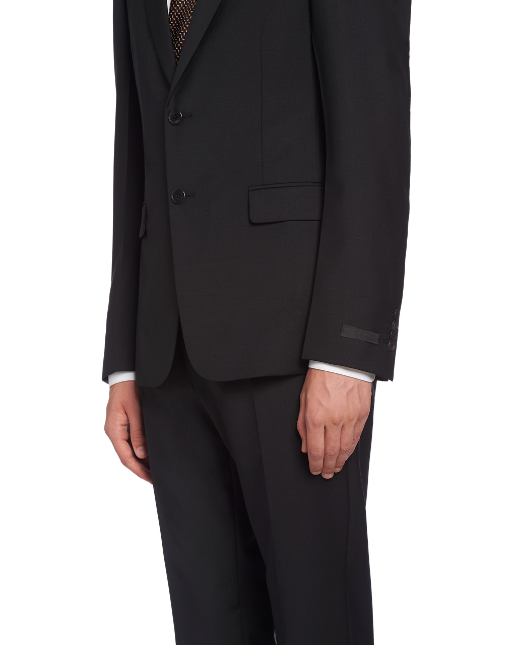 Prada Single Breasted Wool And Mohair Suit Black | 9068YMRBH