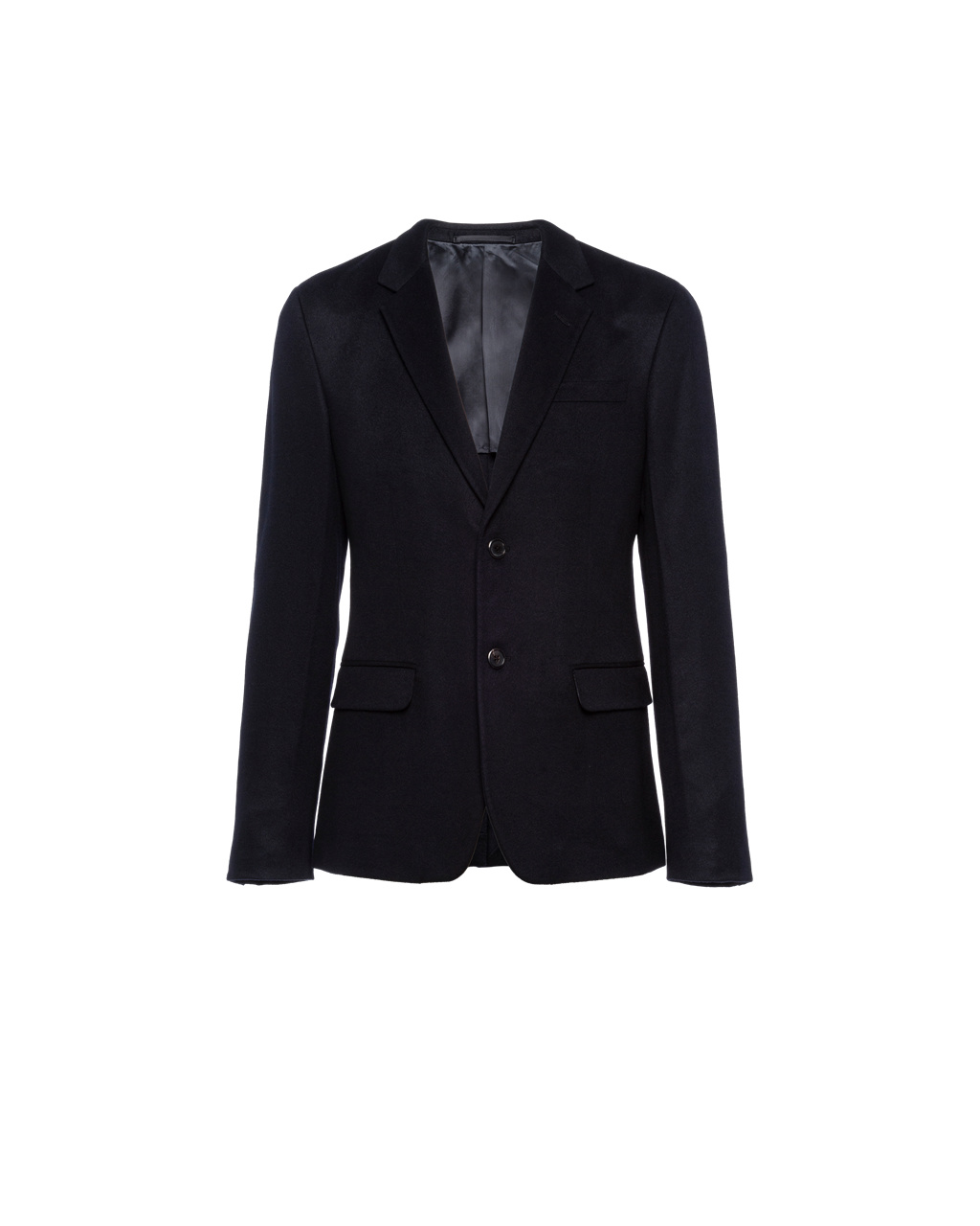 Prada Single-breasted Cashmere Jacket Navy | 8962QGFMB