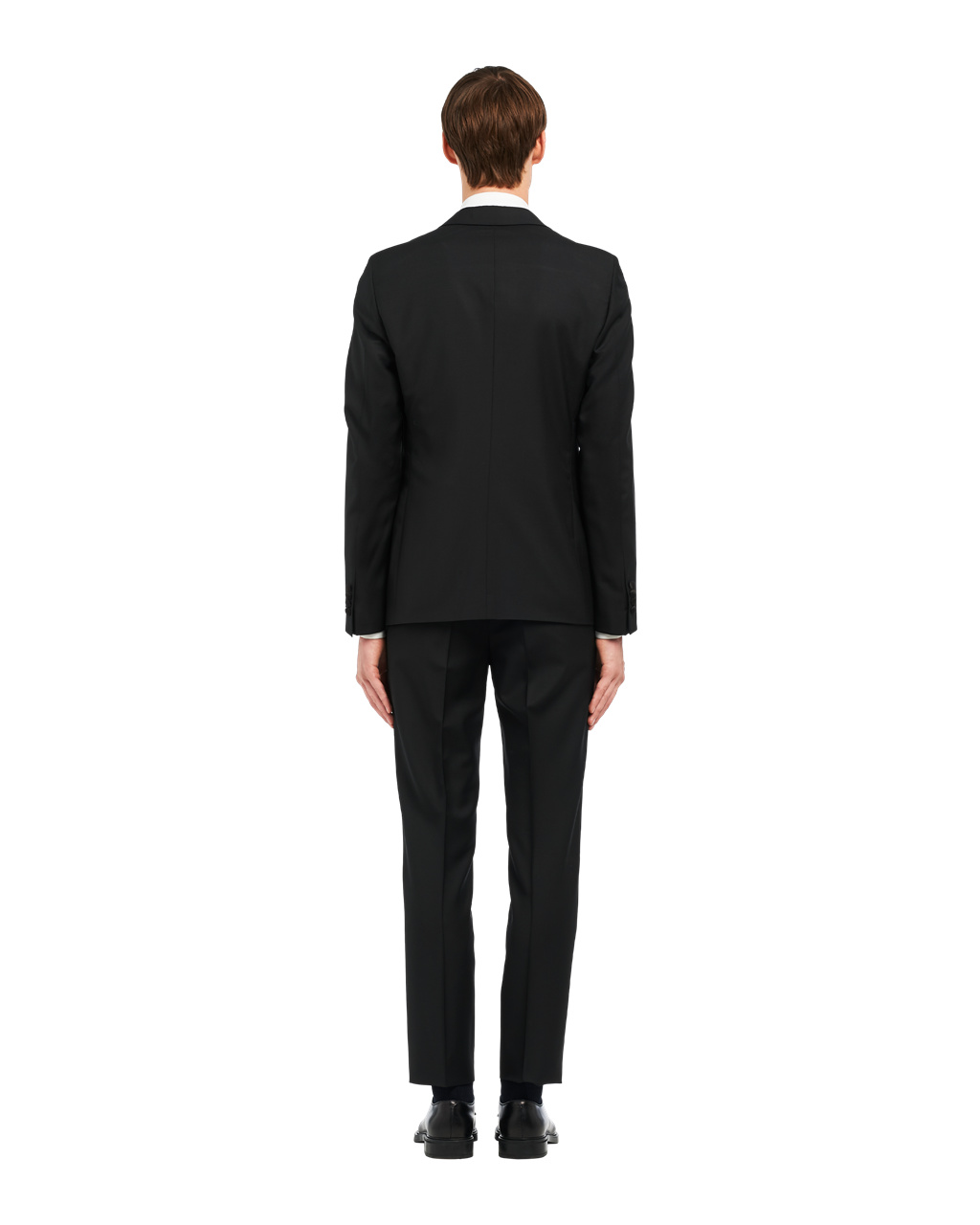 Prada Singled-breasted Two-button Wool Mohair Tuxedo Black | 5069HEDNU