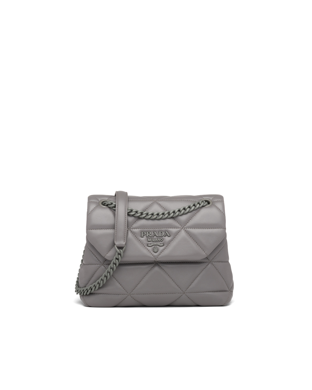 Prada Small Nappa Leather Prada Spectrum Bag Marble Gray | 8123WXTHI