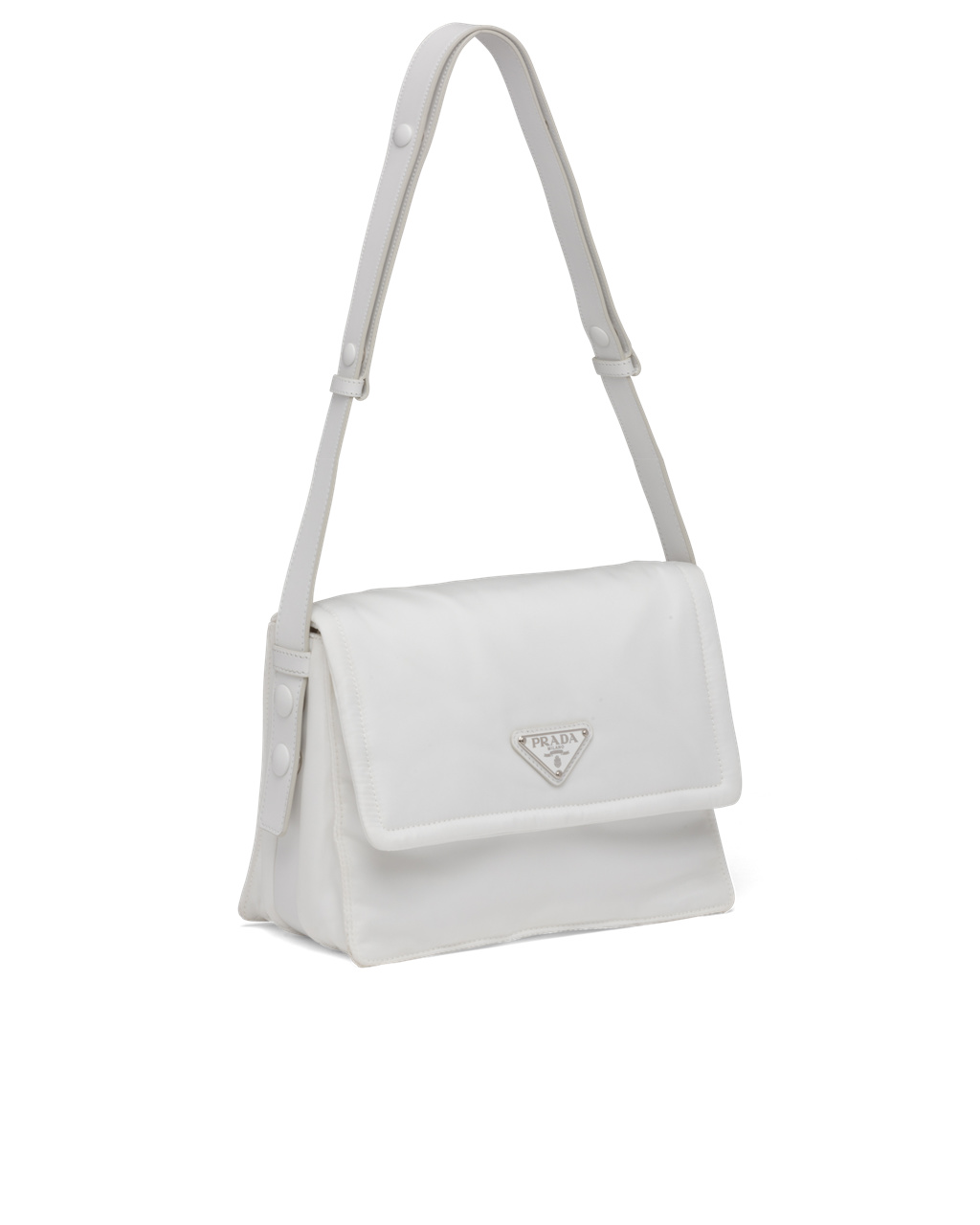 Prada Small Padded Re-nylon Shoulder Bag White | 4301SGTZM