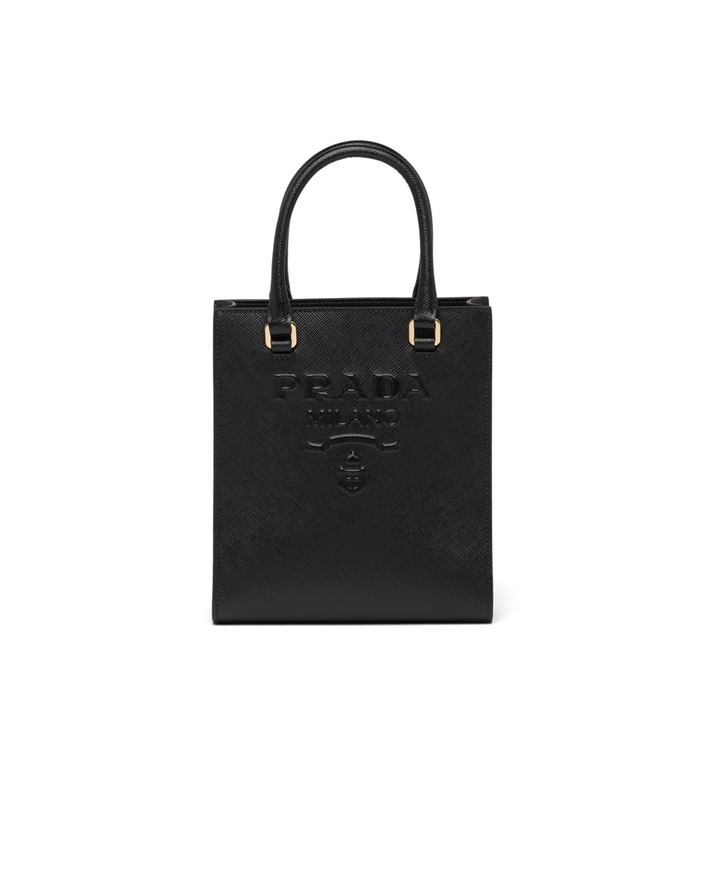 Prada Small Saffiano Leather Handbag Black | 7803IRKSF