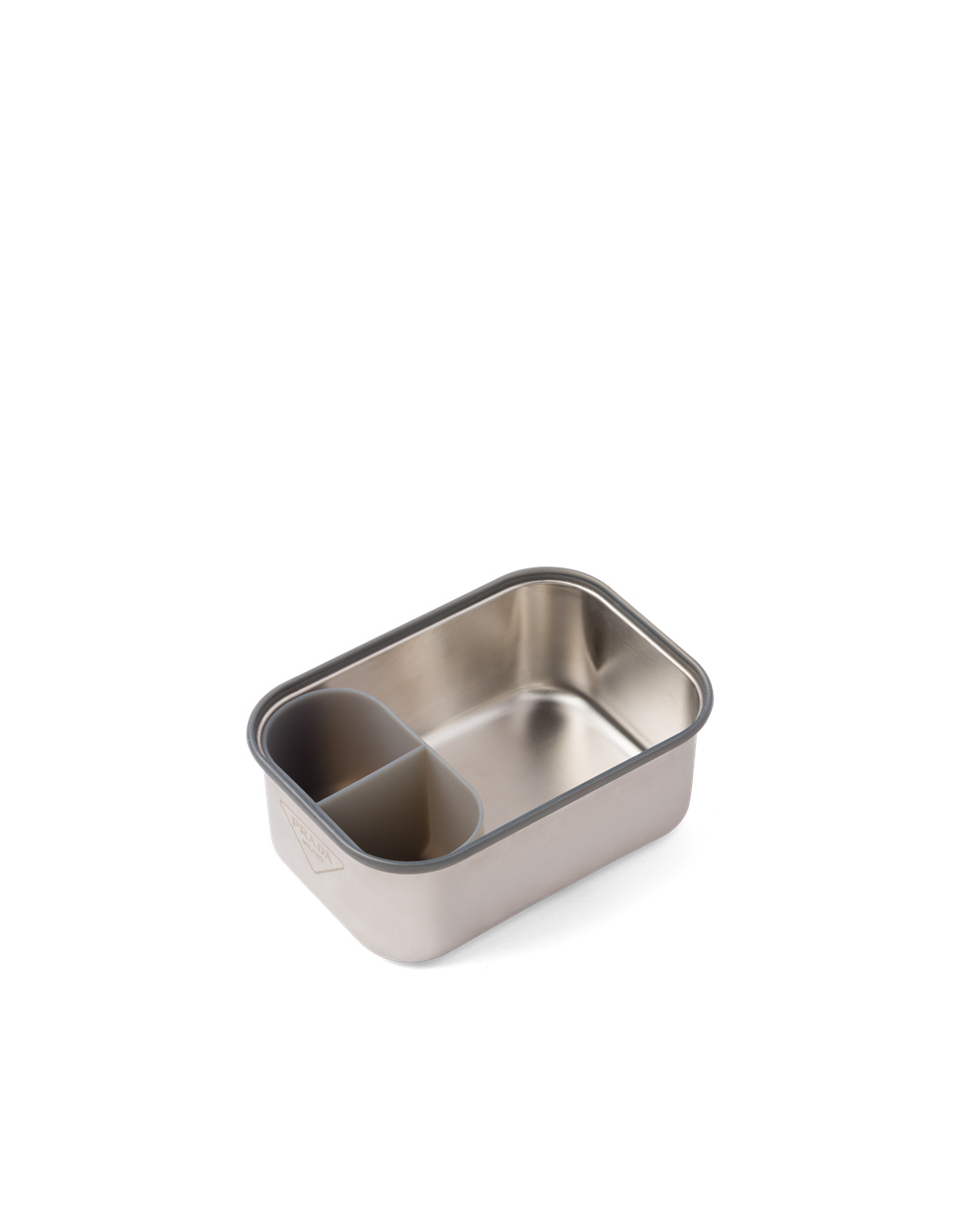 Prada Stainless Steel Sandwich Box Steel Gray | 2193ZWNSR