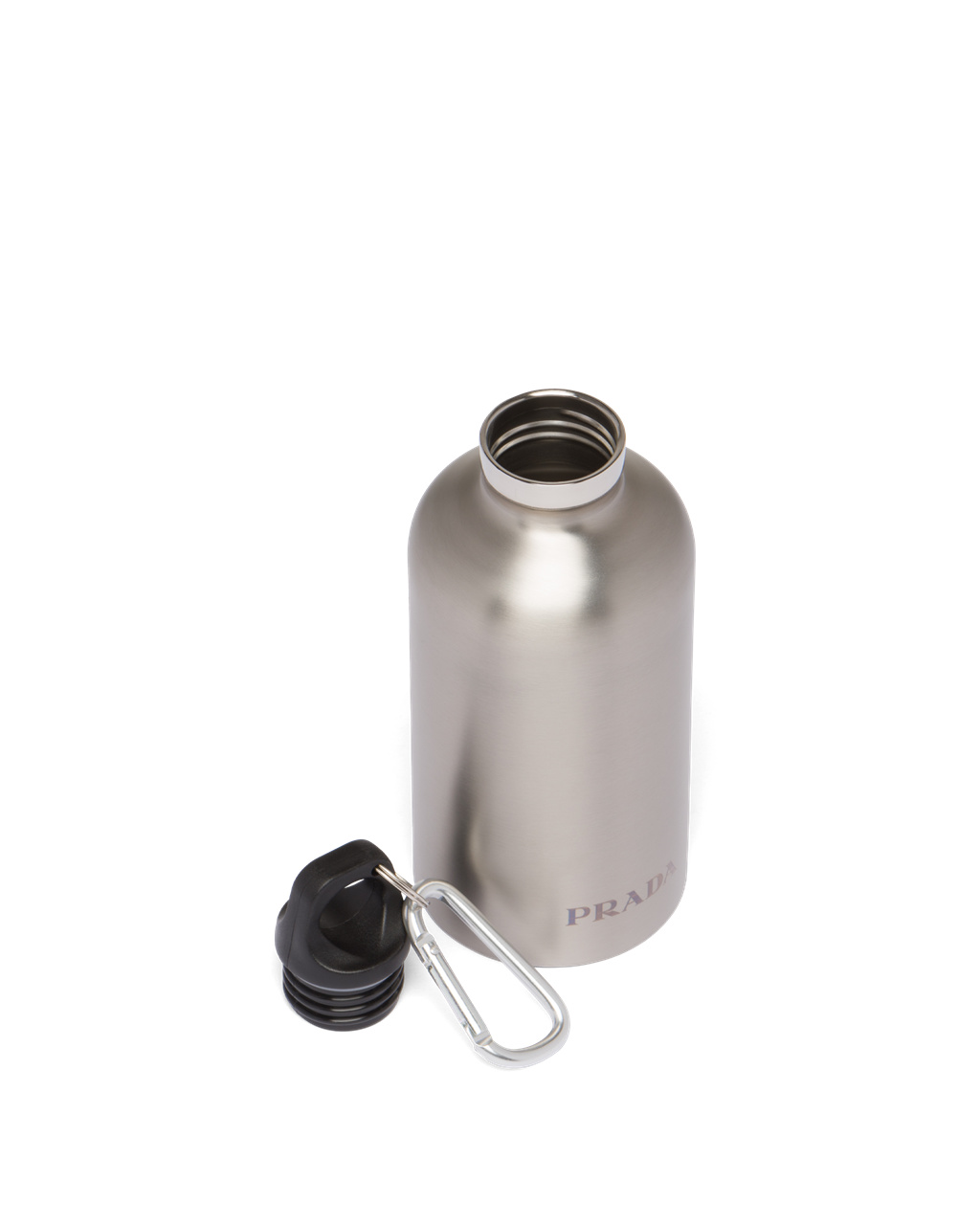 Prada Stainless Steel Water Bottle, 350 Ml Silver | 9348YMUKQ