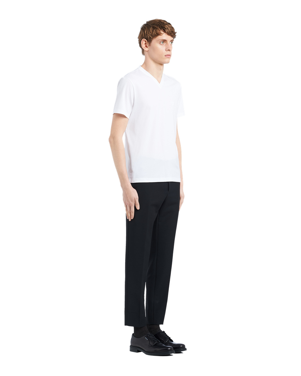 Prada Stretch Cotton T-shirt White | 1856YRWTK