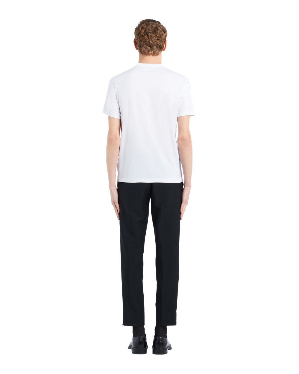 Prada Stretch Cotton T-shirt White | 1856YRWTK