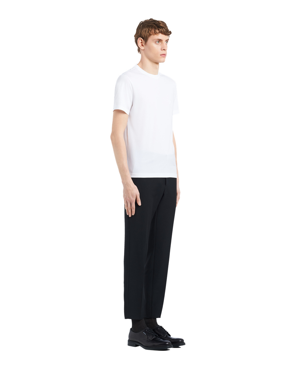 Prada Stretch Cotton T-shirt White | 8390STKGA