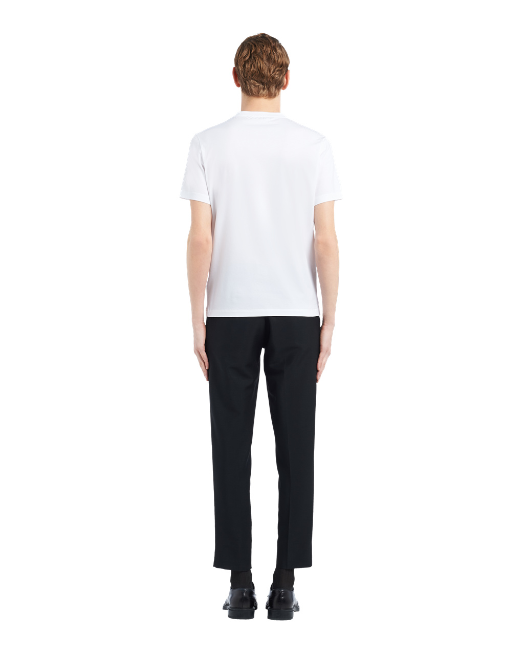 Prada Stretch Cotton T-shirt White | 8390STKGA