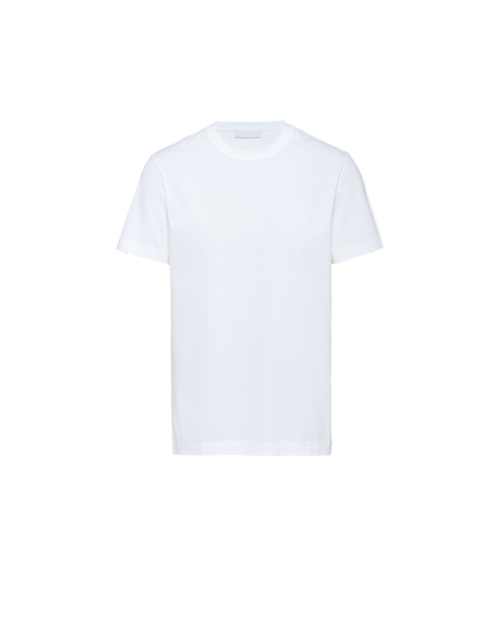 Prada Stretch Cotton T-shirt White | 8390STKGA