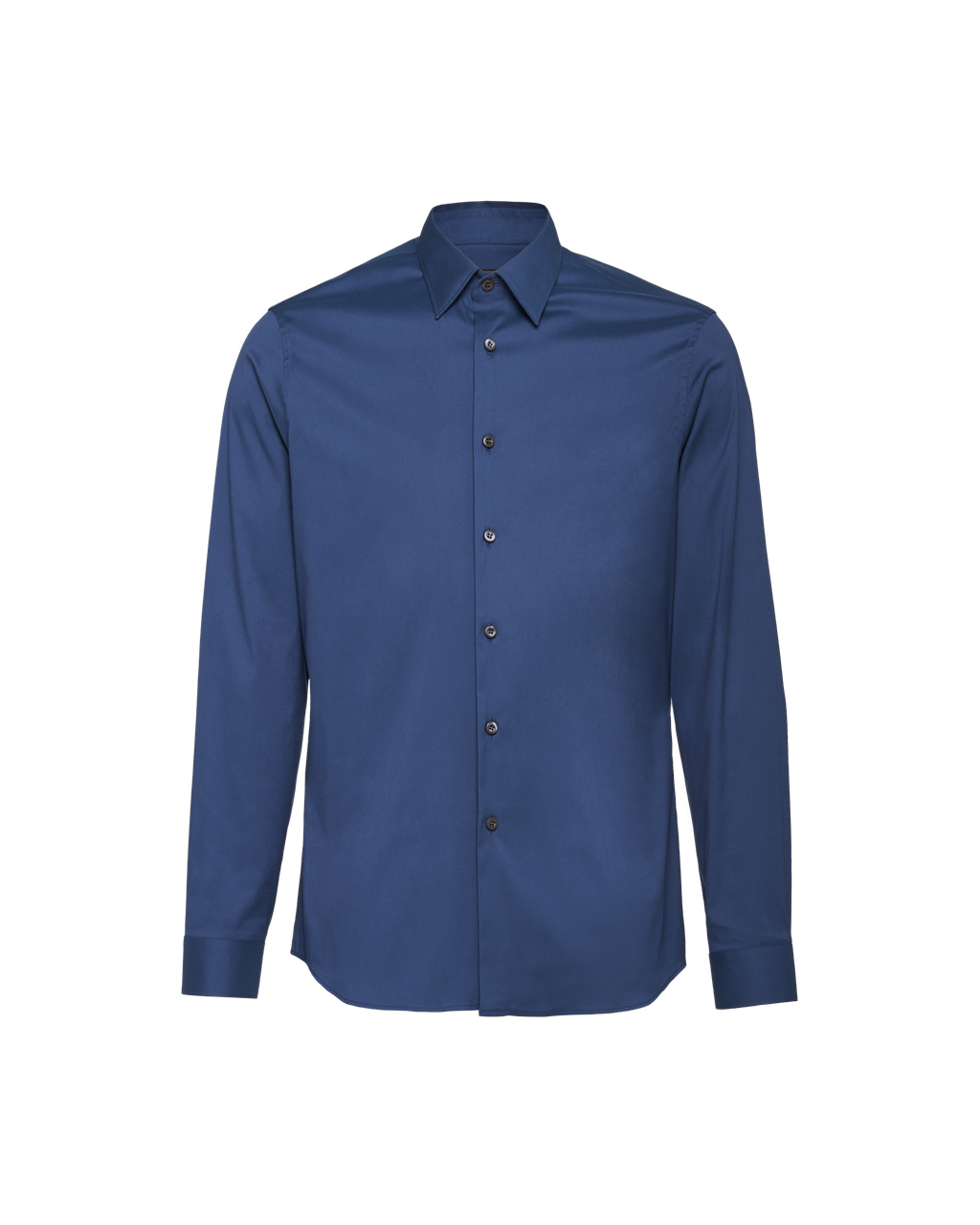 Prada Stretch Poplin Shirt Aviation Blue | 0947DKCQE