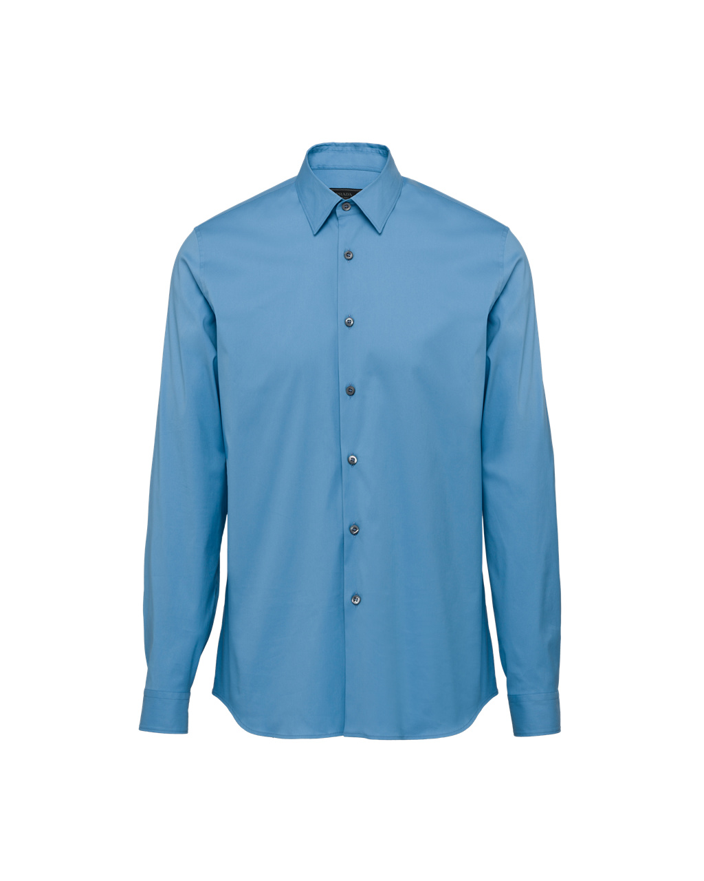 Prada Stretch Poplin Shirt Celeste | 2705AMYDZ