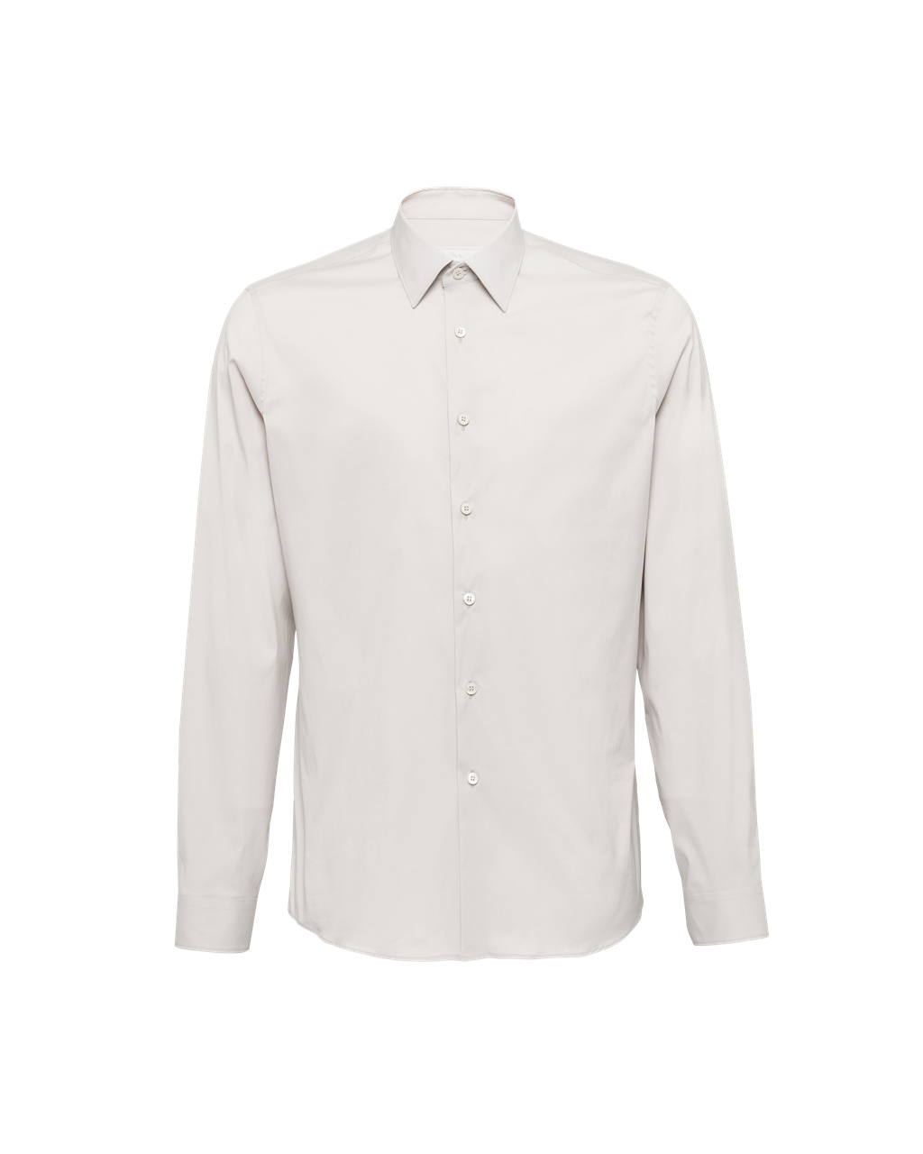 Prada Stretch Poplin Shirt Pearl Gray | 4168XEZAL