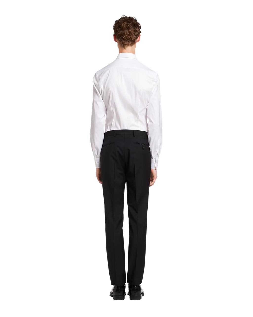 Prada Stretch Poplin Shirt White | 1365ANJYS