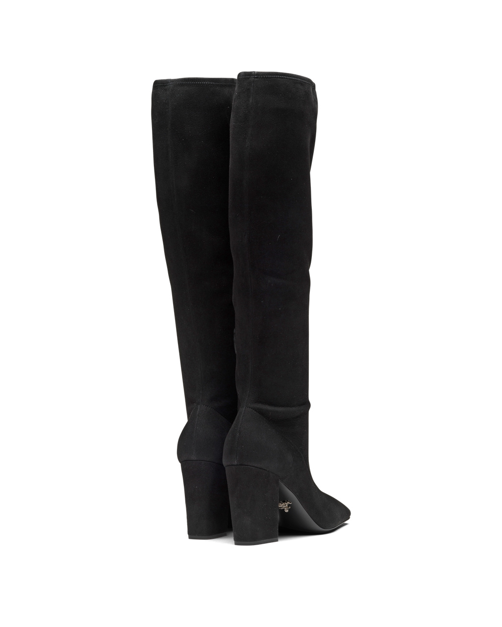 Prada Stretch Suede Boots Black | 0872SRNJE