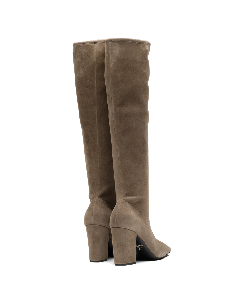 Prada Stretch Suede Boots Stone | 5162TQRSP