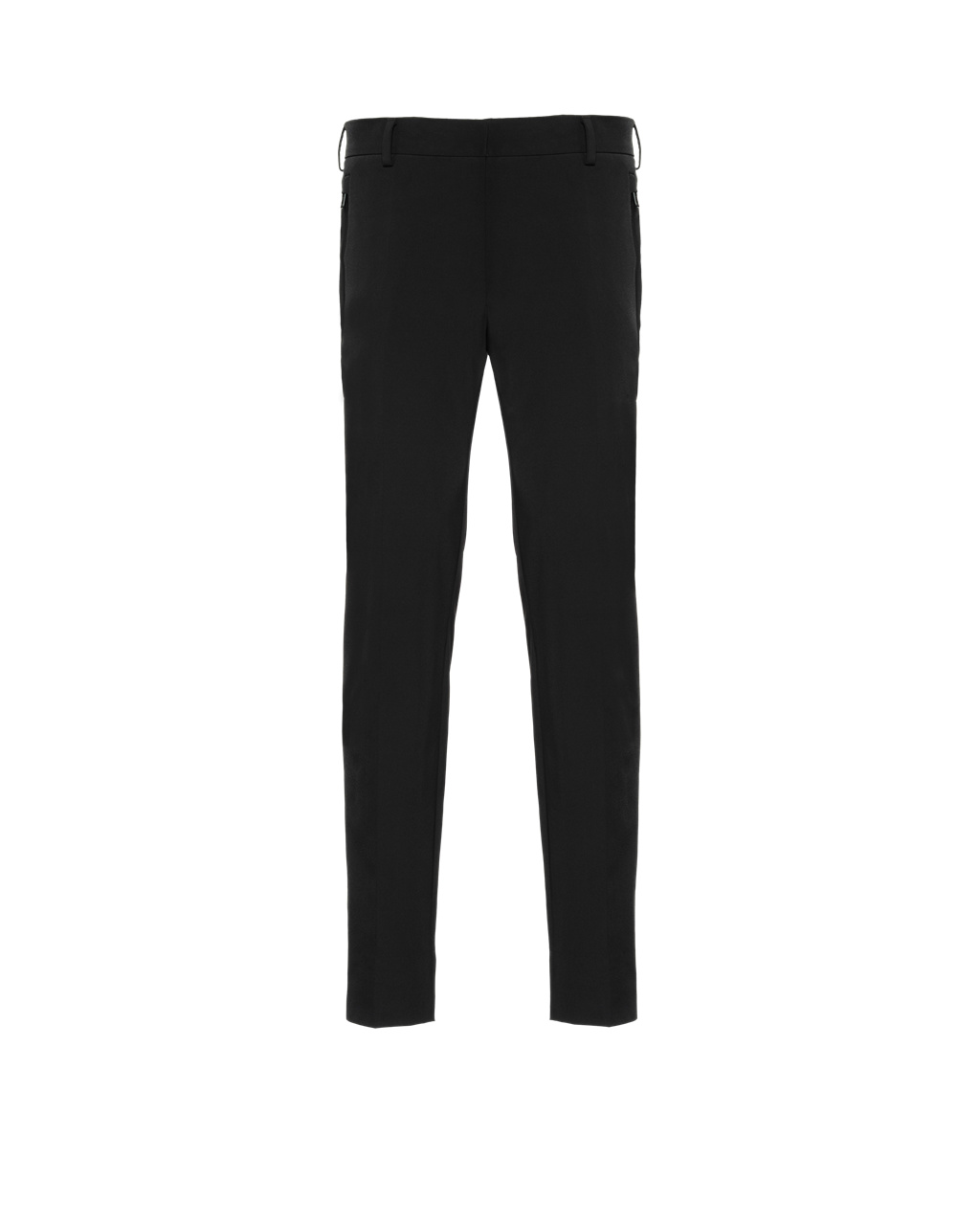 Prada Stretch Technical Fabric Trousers Black | 7165SUMLJ