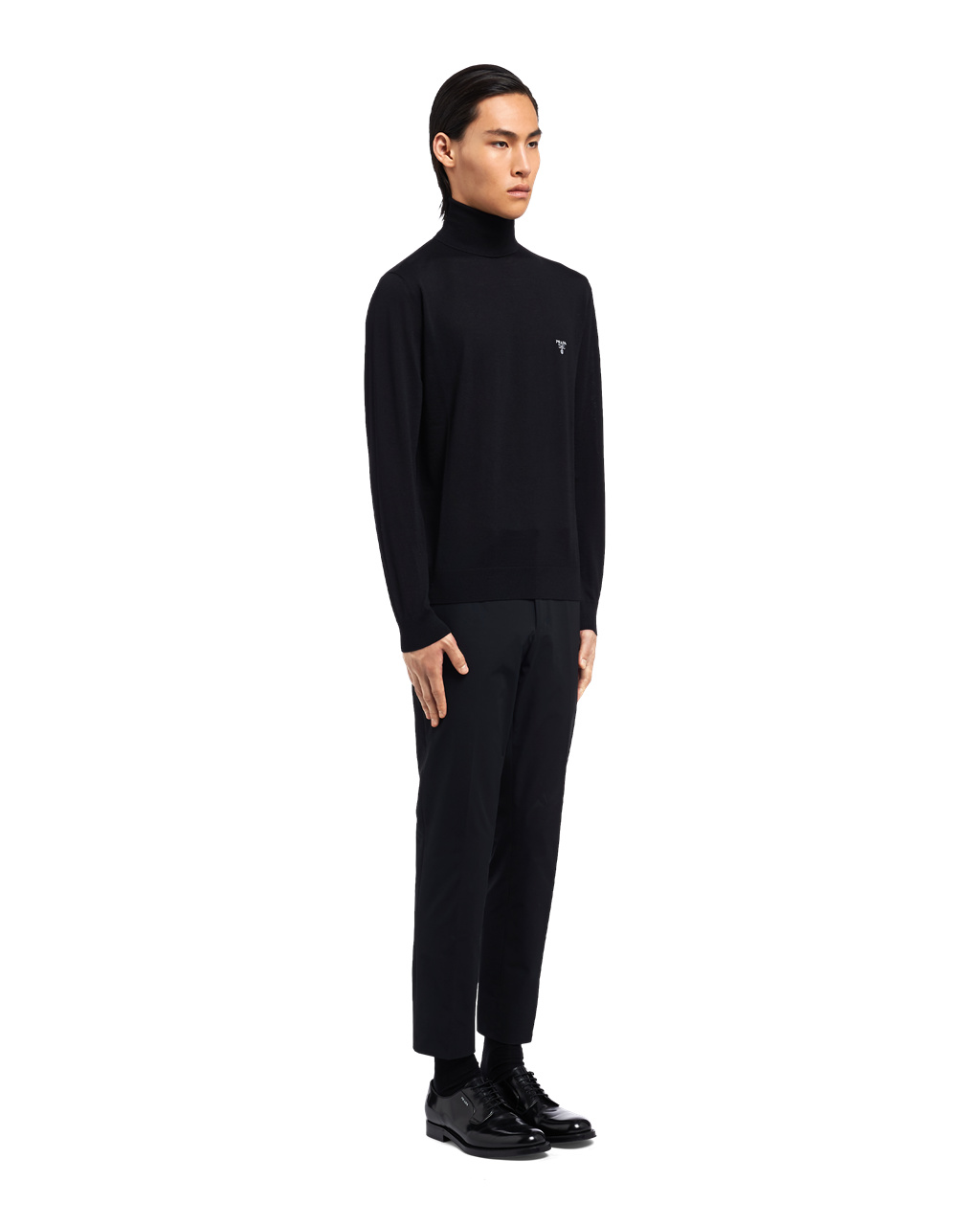 Prada Superfine Wool Turtleneck Sweater Black | 7246TXDGF