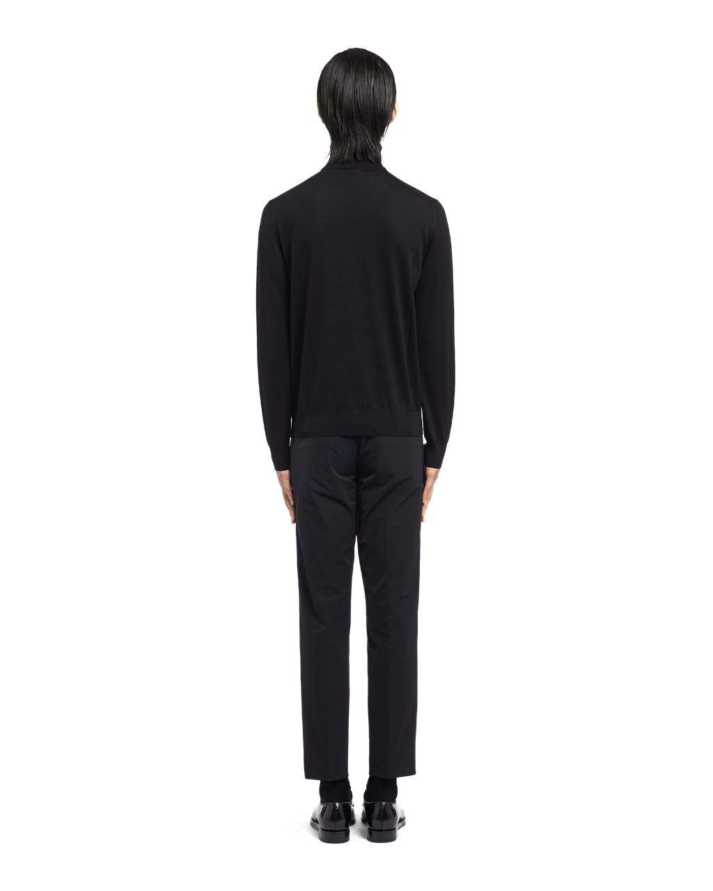 Prada Superfine Wool Turtleneck Sweater Black | 7246TXDGF