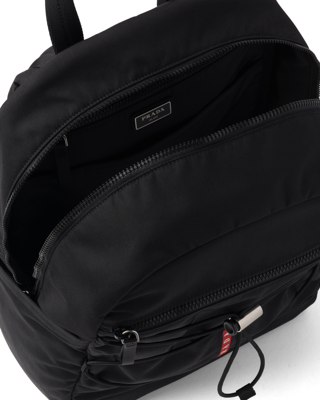 Prada Technical Fabric Backpack Black | 7095CFYNZ