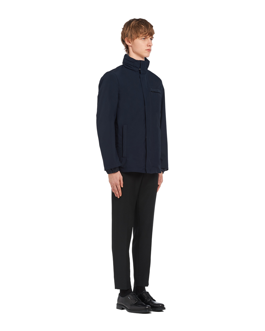 Prada Technical Fabric Blouson Jacket Navy | 2987YOTSV