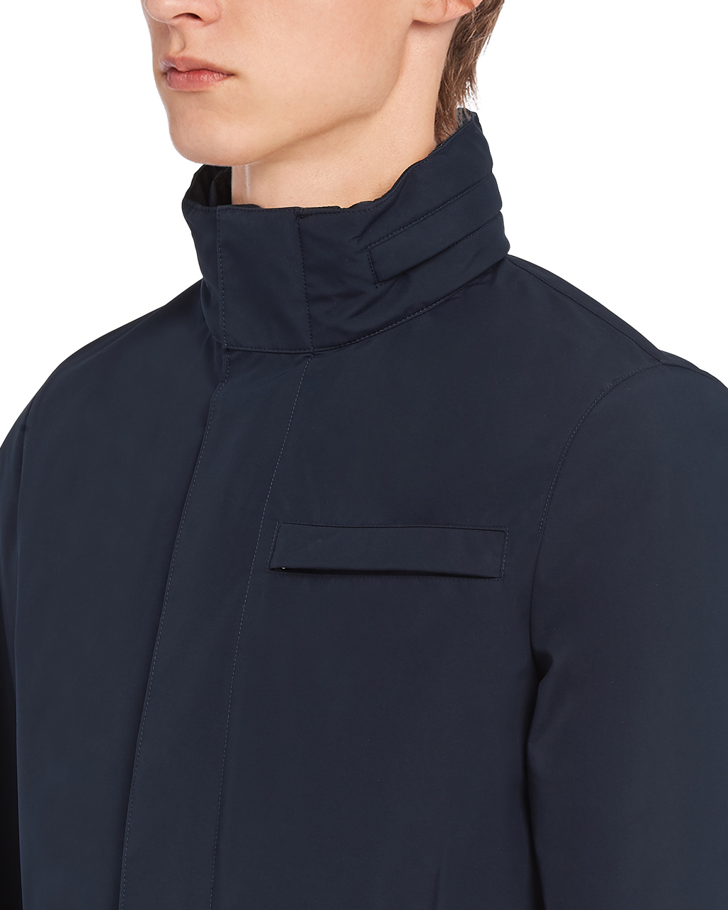 Prada Technical Fabric Blouson Jacket Navy | 2987YOTSV