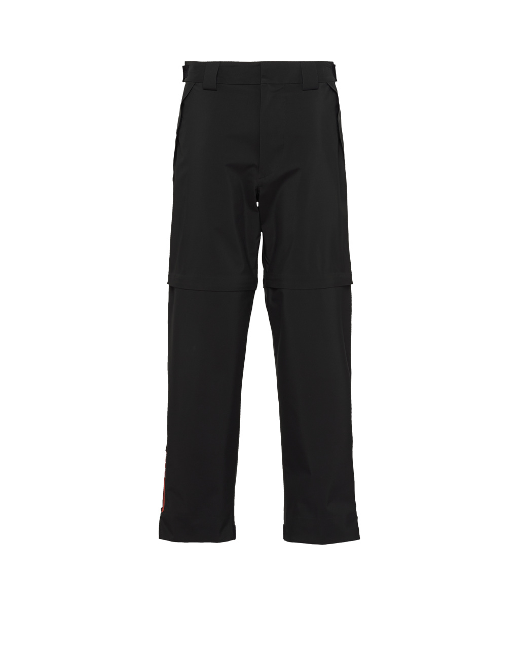 Prada Technical Fabric Wide-leg Pants Black | 6329ZBYER