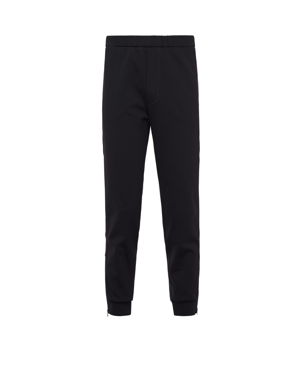 Prada Technical Fleece Joggers Black / Black | 8574MANQT