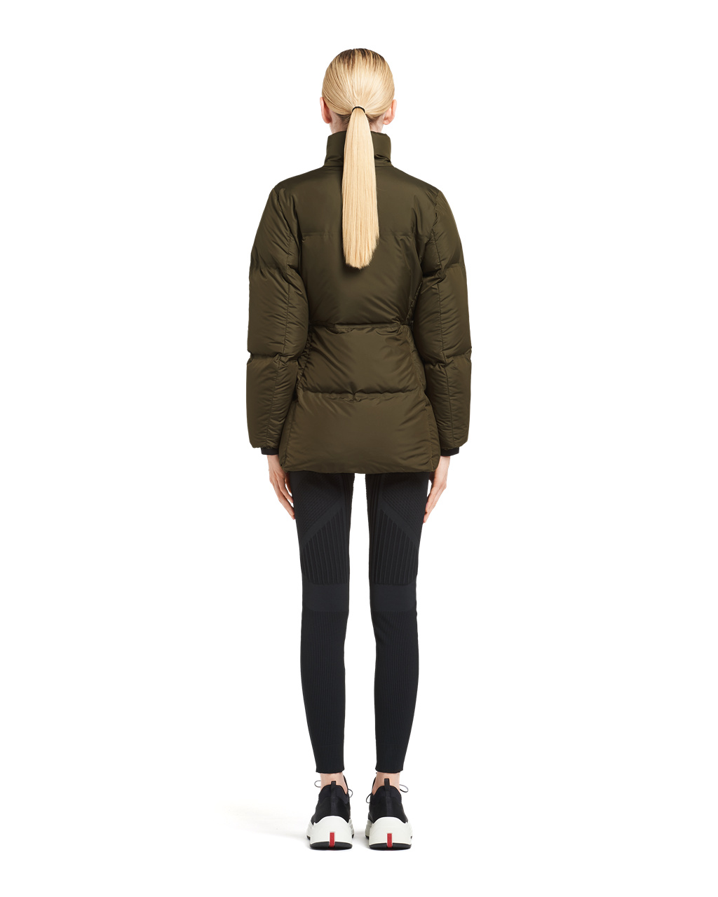 Prada Technical Nylon Puffer Jacket Military Green | 2743ETHUY