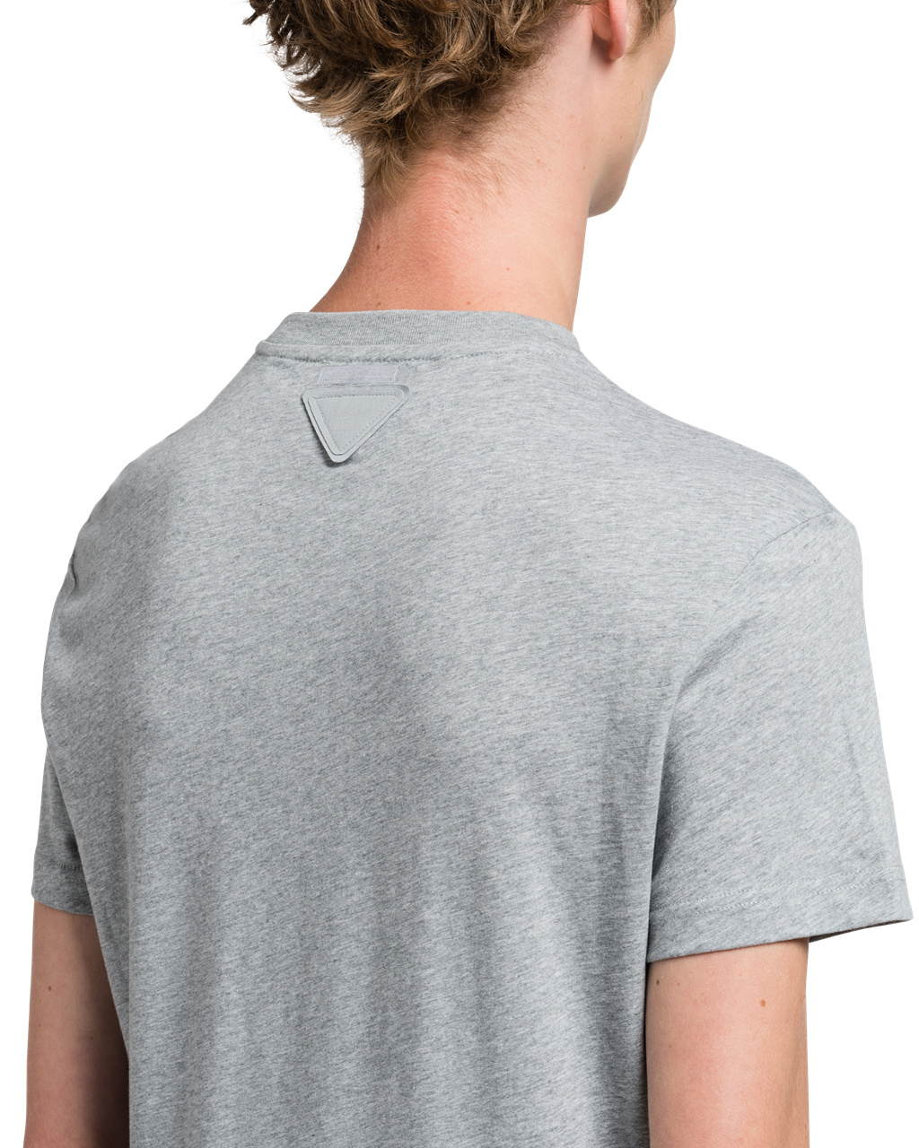 Prada Three Pack Cotton Jersey T-shirts Grey | 9467ERDAX