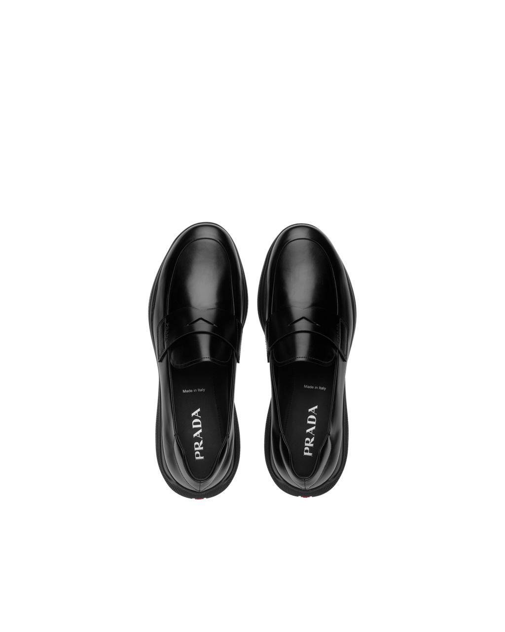 Prada Toblach Brushed Leather Slip-on Sneakers Black | 3810IEMDG