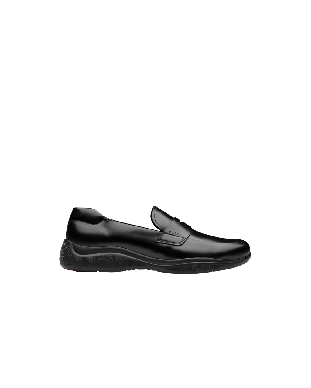 Prada Toblach Brushed Leather Slip-on Sneakers Black | 3810IEMDG