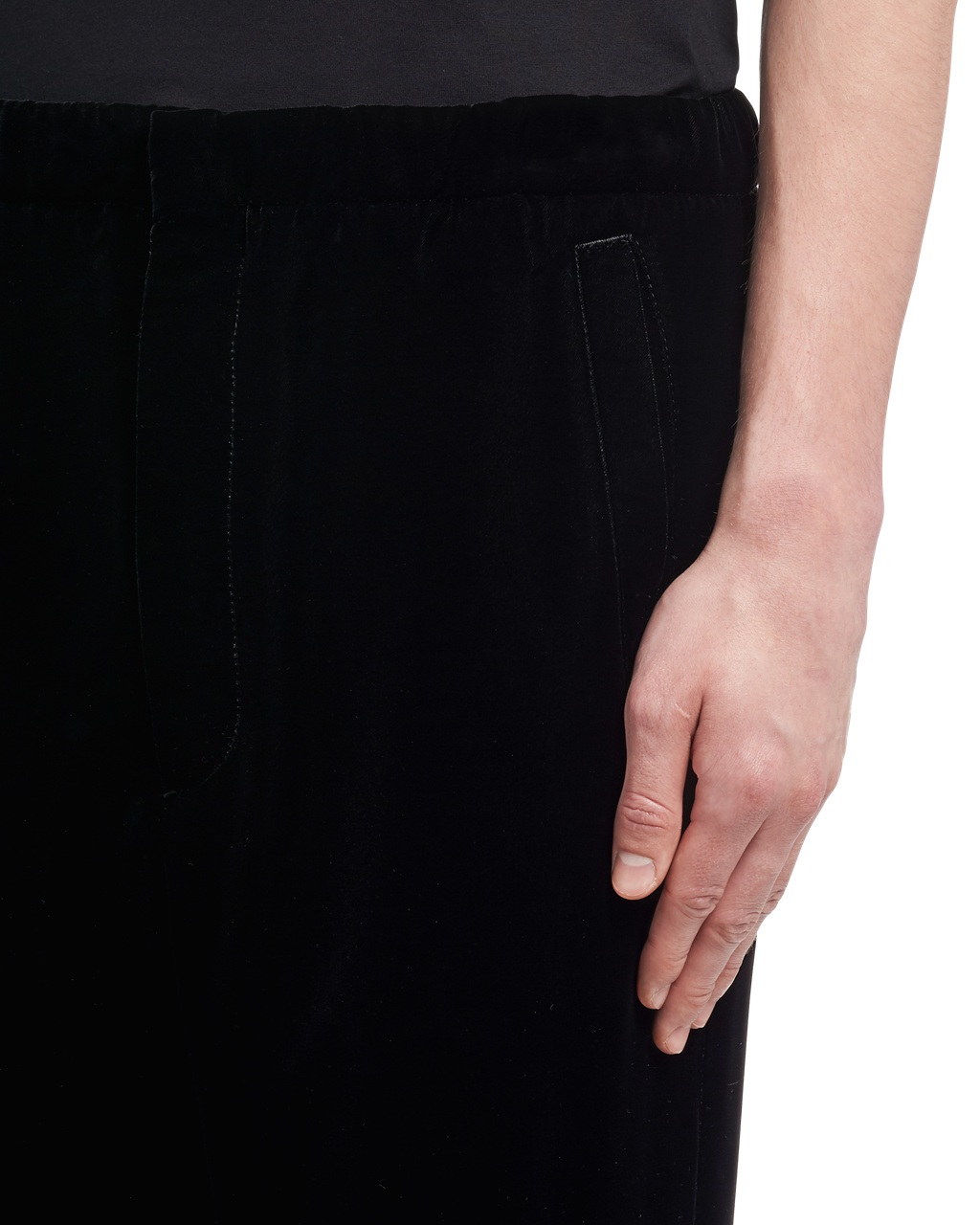 Prada Velvet Pants Black | 5982KRLBC