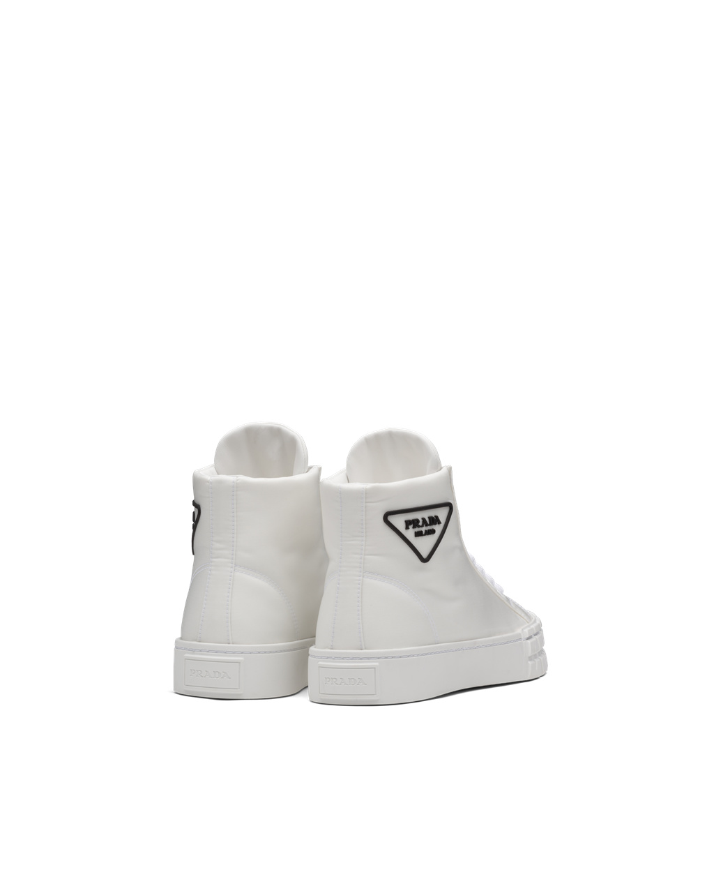 Prada Wheel Re-nylon Gabardine Sneakers White | 0731WVAJF