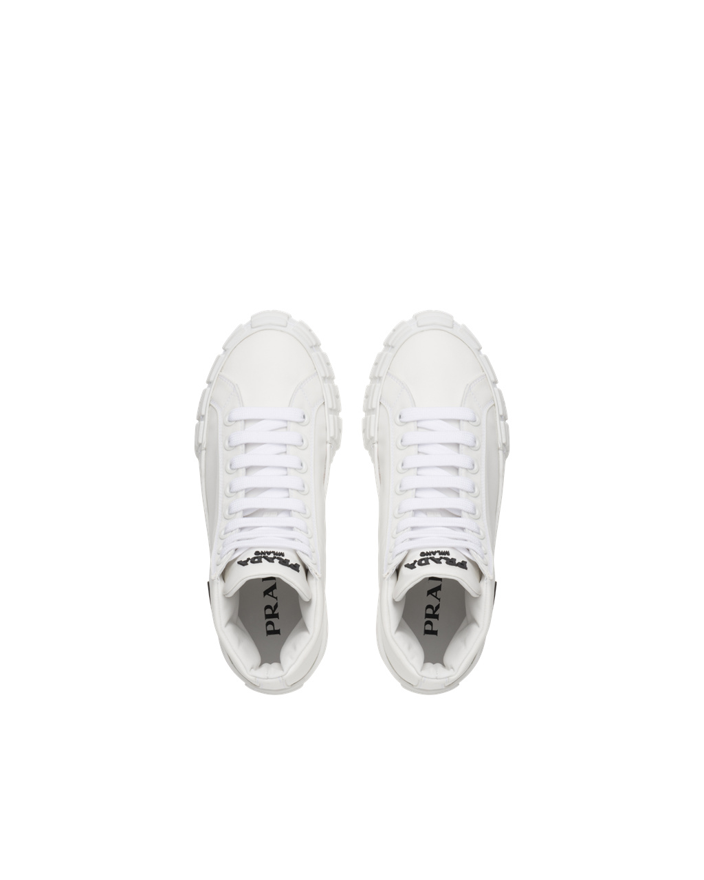 Prada Wheel Re-nylon Gabardine Sneakers White | 0731WVAJF