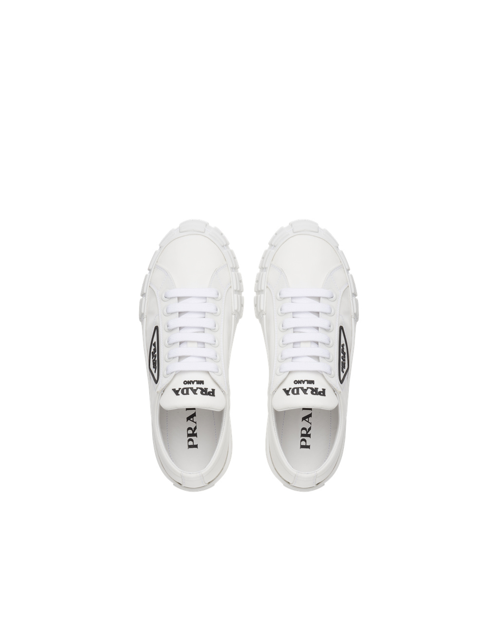 Prada Wheel Re-nylon Gabardine Sneakers White | 4891TKGQU