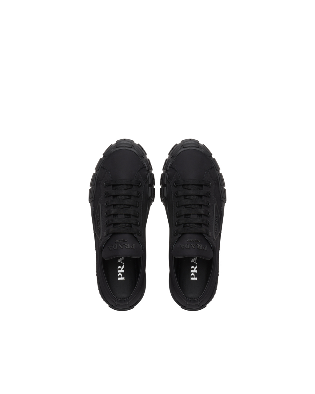 Prada Wheel Re-nylon Gabardine Sneakers Black | 6412HYQOC