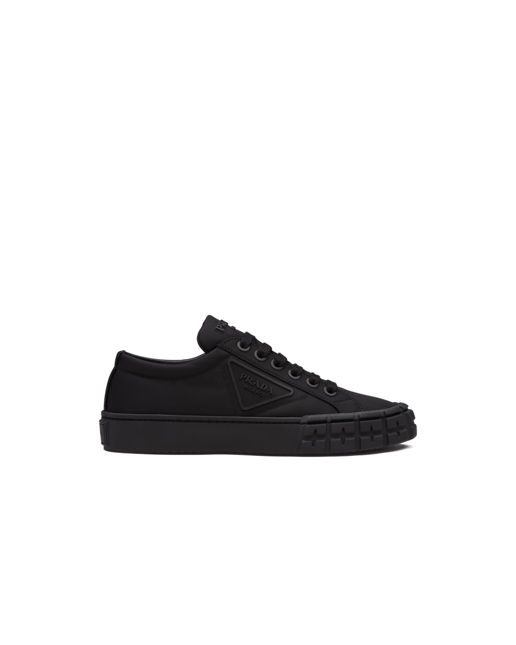 Prada Wheel Re-nylon Gabardine Sneakers Black | 6412HYQOC