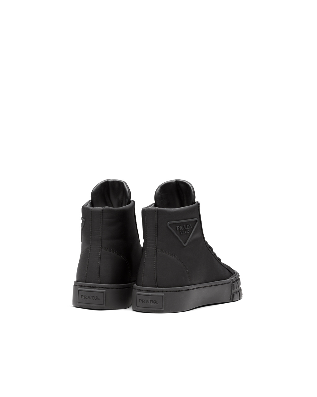 Prada Wheel Re-nylon Gabardine Sneakers Black | 8796GABDP