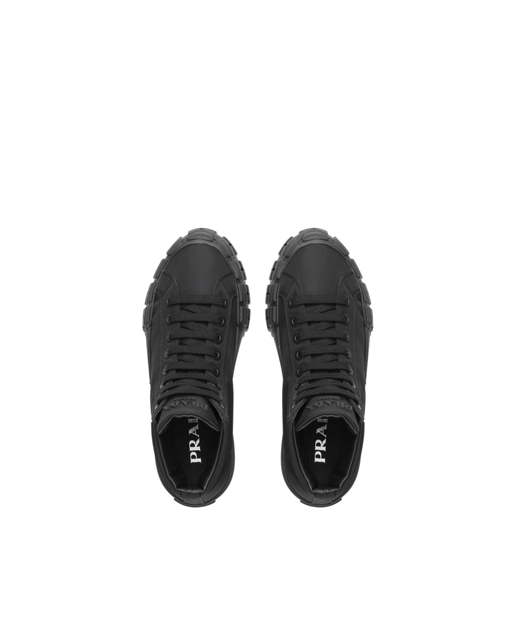 Prada Wheel Re-nylon Gabardine Sneakers Black | 8796GABDP