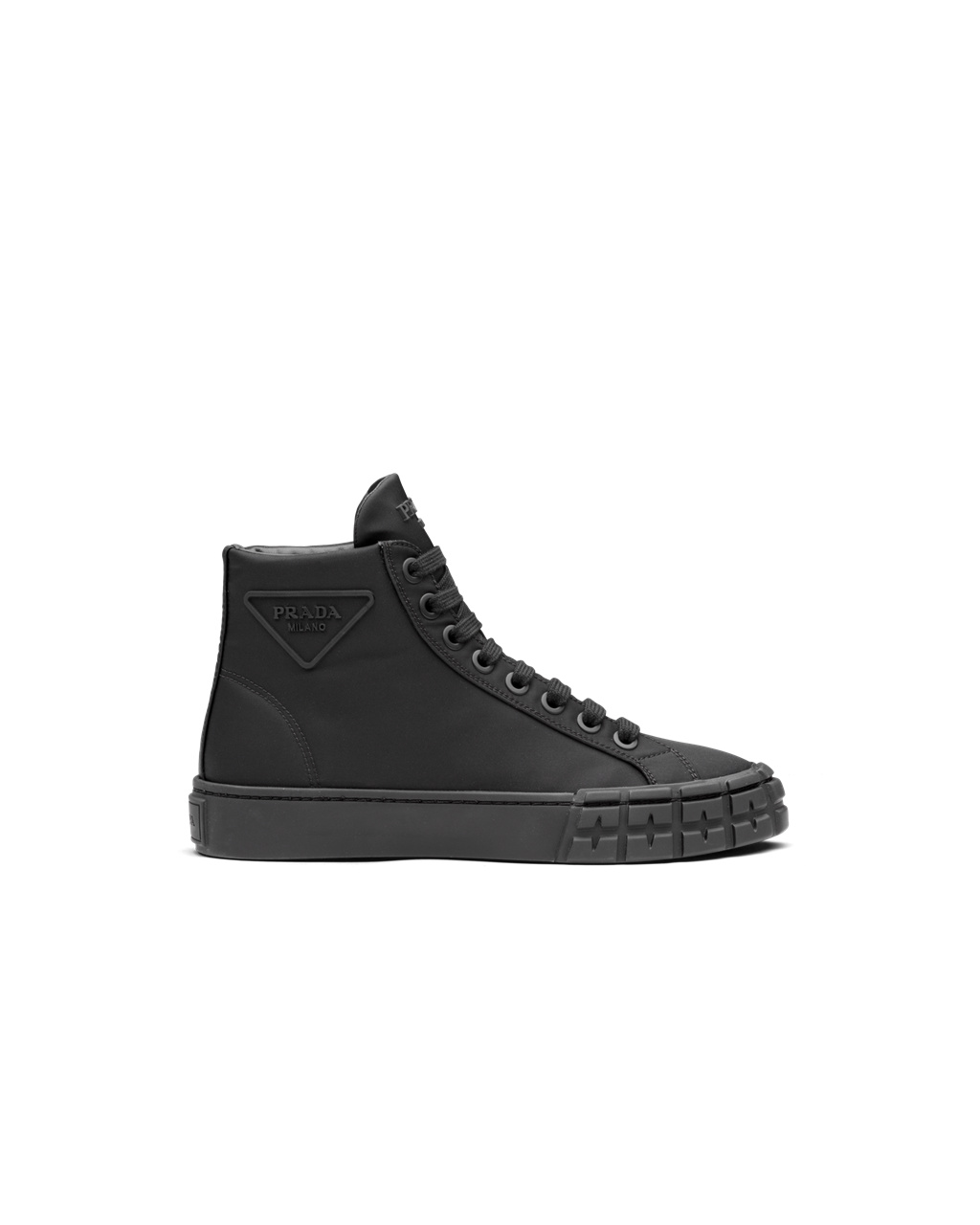 Prada Wheel Re-nylon Gabardine Sneakers Black | 8796GABDP