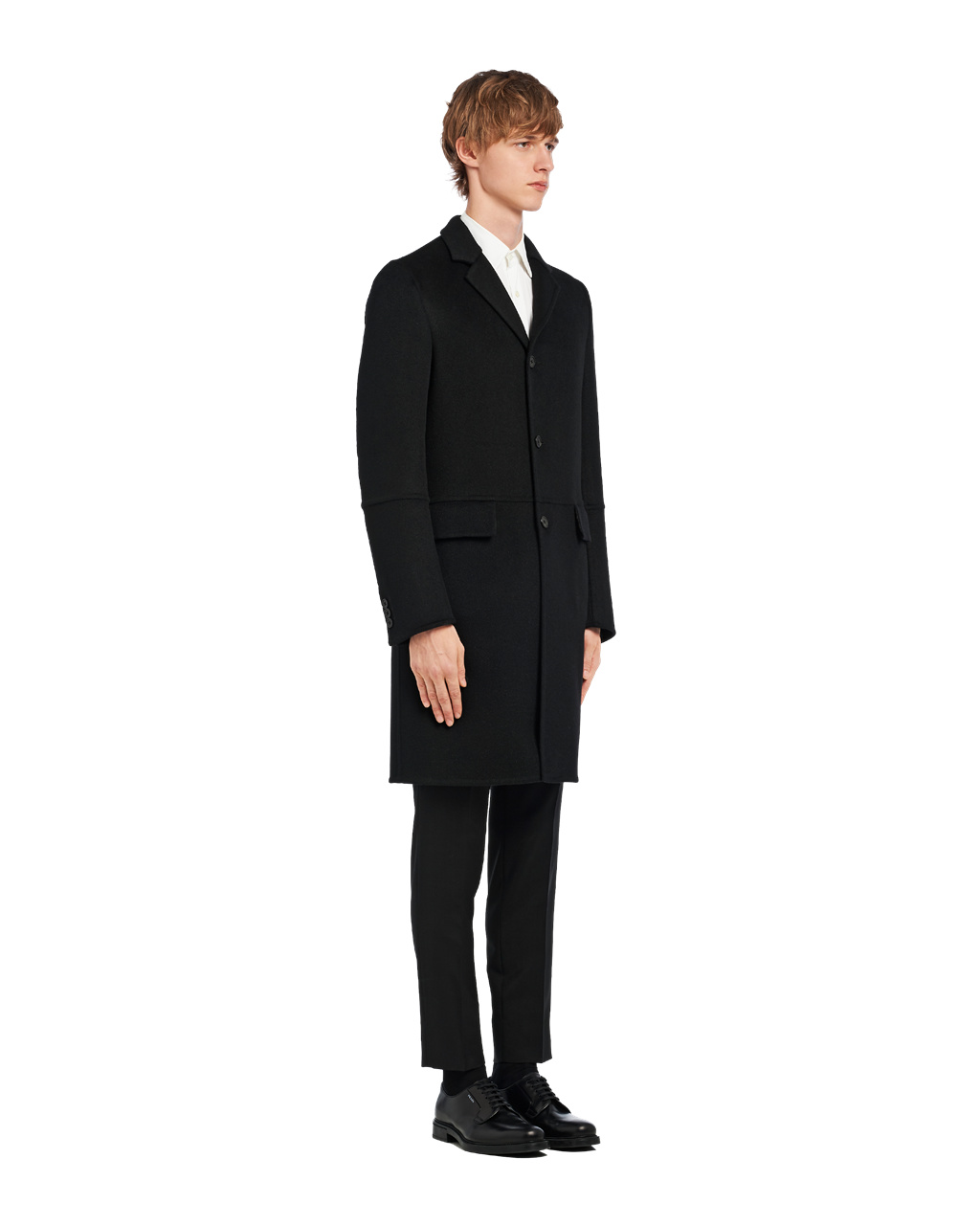 Prada Wool And Angora Coat Black | 6805KXWAZ