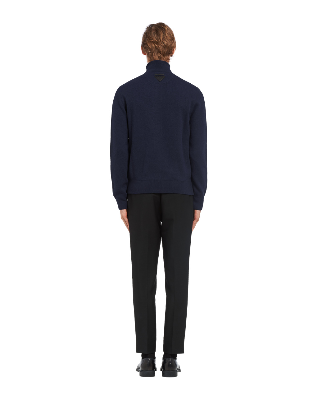 Prada Wool And Cashmere Cardigan Navy | 6379IDVBG